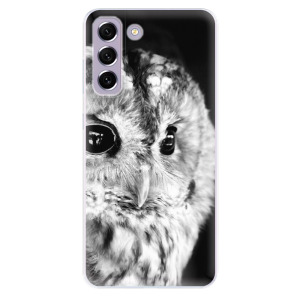 Silikonové odolné pouzdro iSaprio - BW Owl na mobil Samsung Galaxy S21 FE 5G