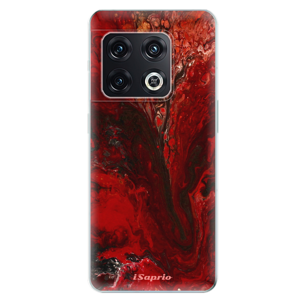 Odolné silikonové pouzdro iSaprio - RedMarble 17 - OnePlus 10 Pro