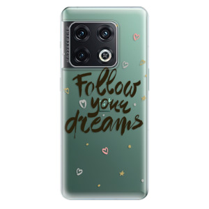 Silikonové odolné pouzdro iSaprio - Follow Your Dreams - black na mobil OnePlus 10 Pro