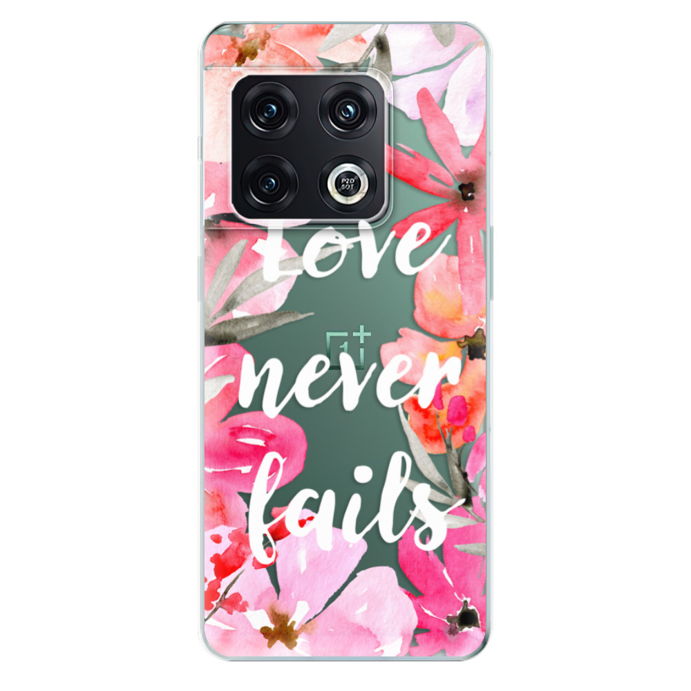 Odolné silikonové pouzdro iSaprio - Love Never Fails - OnePlus 10 Pro