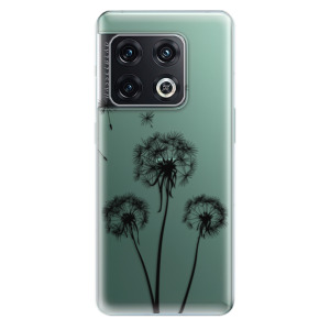 Silikonové odolné pouzdro iSaprio - Three Dandelions - black na mobil OnePlus 10 Pro