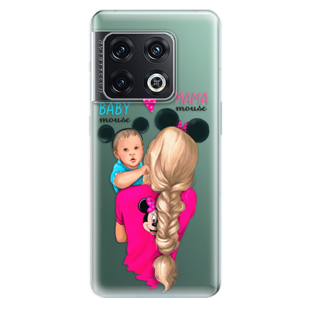Odolné silikonové pouzdro iSaprio - Mama Mouse Blonde and Boy - OnePlus 10 Pro