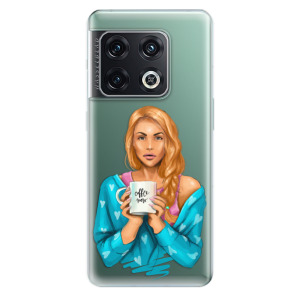 Silikonové odolné pouzdro iSaprio - Coffe Now - Redhead na mobil OnePlus 10 Pro