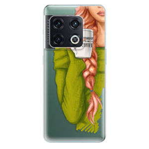 Silikonové odolné pouzdro iSaprio - My Coffe and Redhead Girl na mobil OnePlus 10 Pro