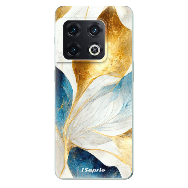 Odolné silikonové pouzdro iSaprio - Blue Leaves - OnePlus 10 Pro