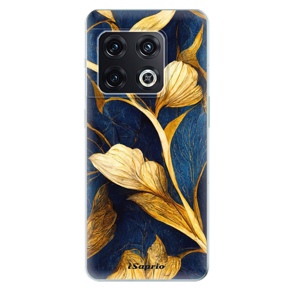 Odolné silikonové pouzdro iSaprio - Gold Leaves - OnePlus 10 Pro