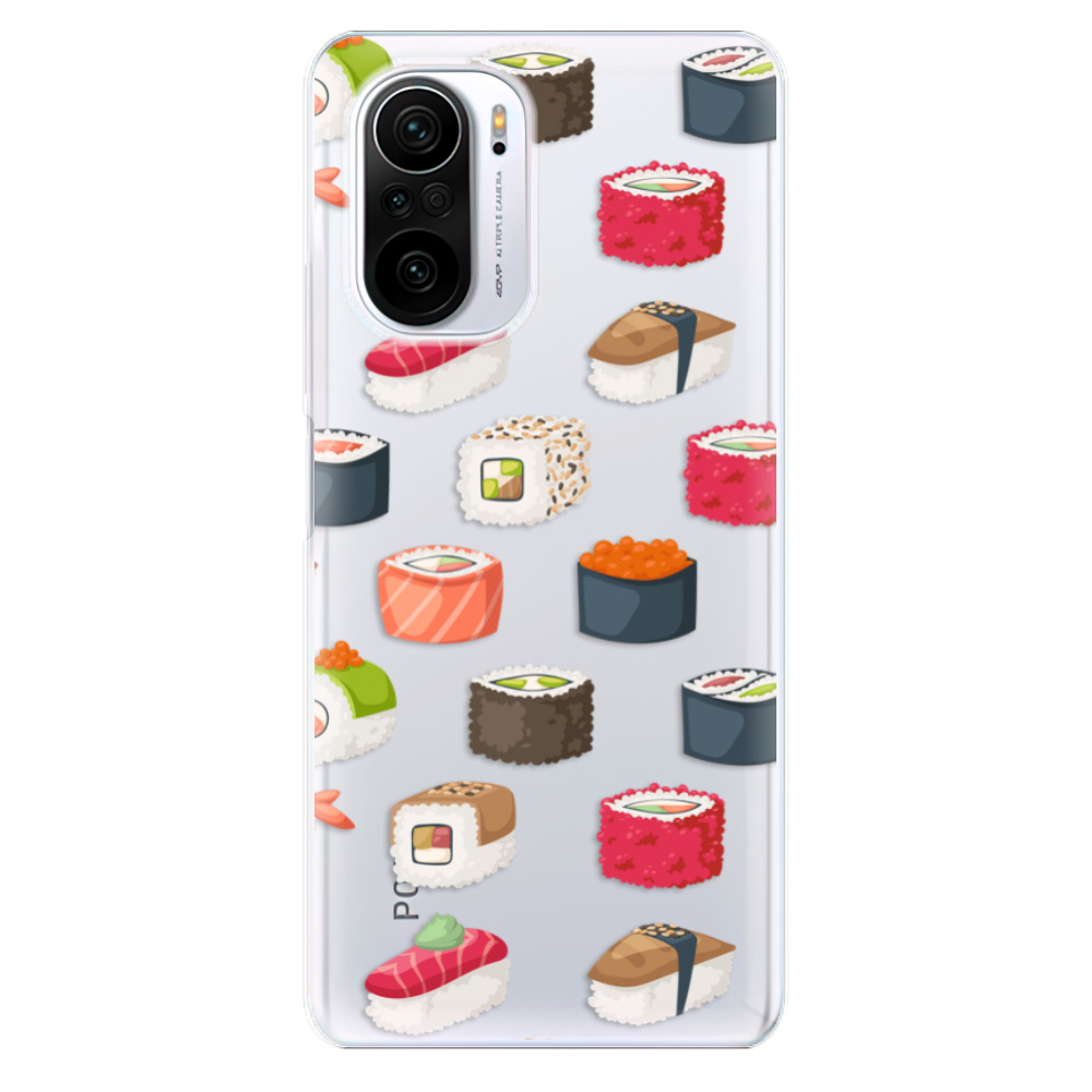 Odolné silikonové pouzdro iSaprio - Sushi Pattern - Xiaomi Poco F3