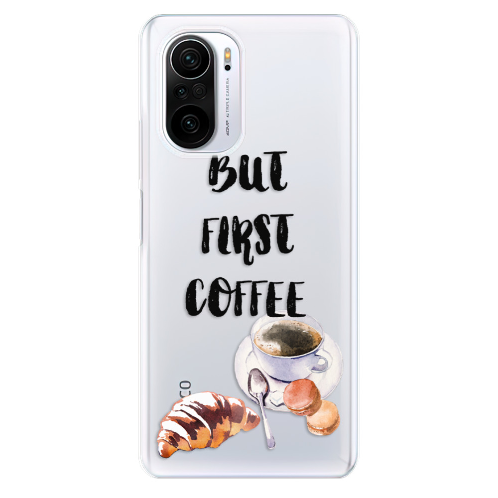 Odolné silikonové pouzdro iSaprio - First Coffee - Xiaomi Poco F3