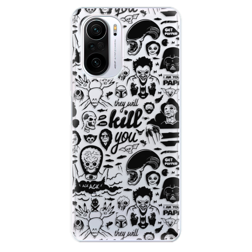 Odolné silikonové pouzdro iSaprio - Comics 01 - black - Xiaomi Poco F3