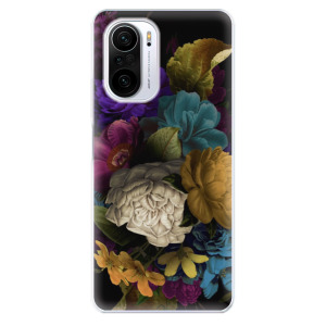Silikonové odolné pouzdro iSaprio - Dark Flowers na mobil Xiaomi Poco F3