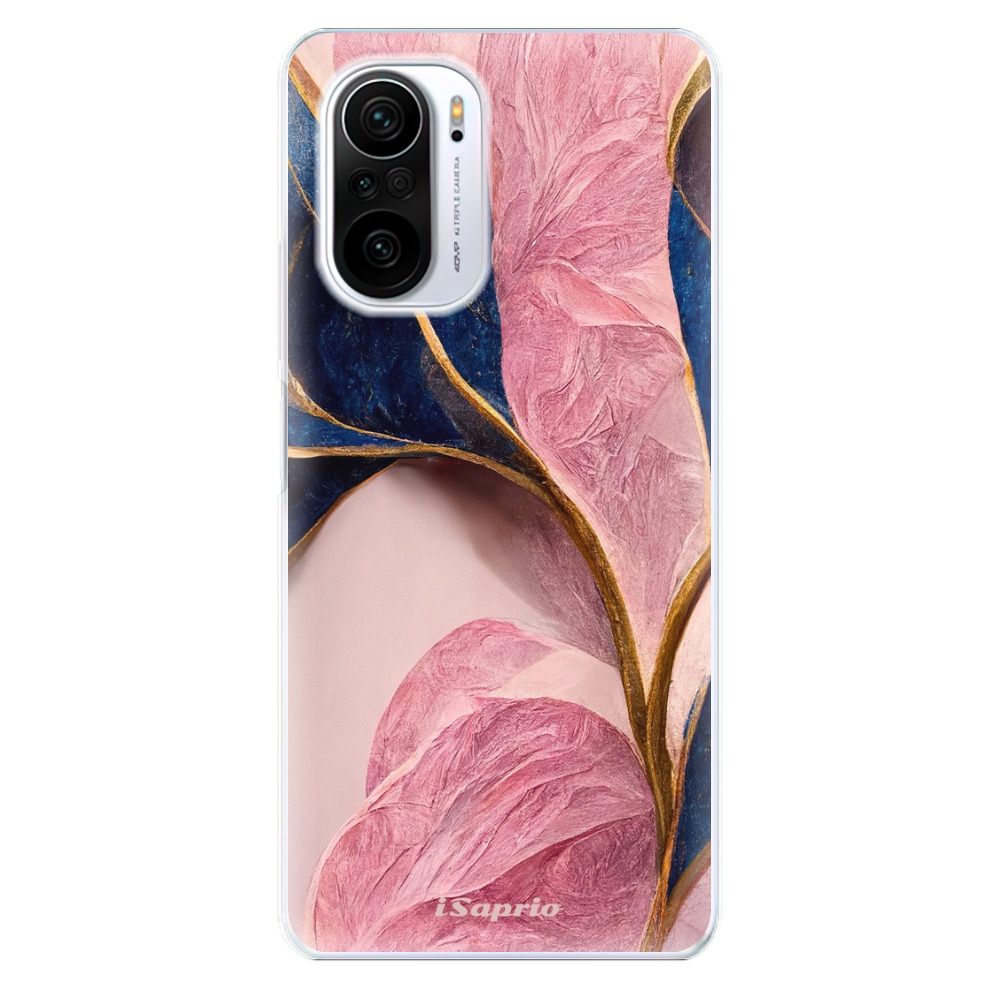 Odolné silikonové pouzdro iSaprio - Pink Blue Leaves - Xiaomi Poco F3