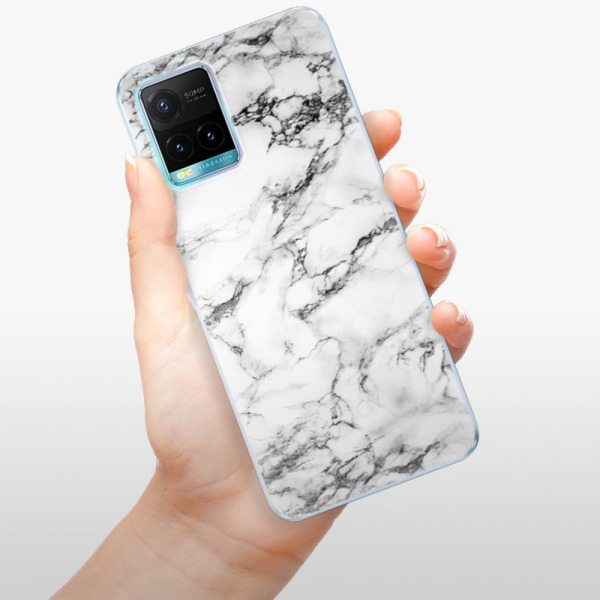 Silikonové pouzdro iSaprio - Vivo Y21 / Y21s / Y33s - White Marble 01