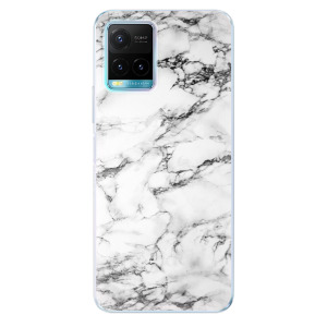 Silikonové pouzdro iSaprio - Vivo Y21 / Y21s / Y33s - White Marble 01