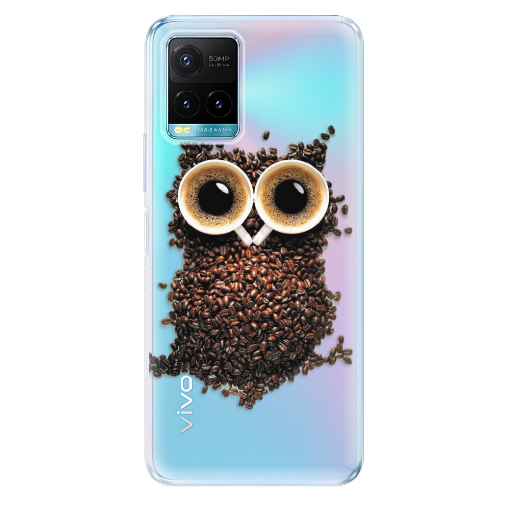 Silikonové odolné pouzdro iSaprio - Owl And Coffee na mobil Vivo Y21 / Y21s / Y33s (Odolný silikonový kryt, obal, pouzdro iSaprio - Owl And Coffee na mobilní telefon Vivo Y21 / Y21s / Y33s)