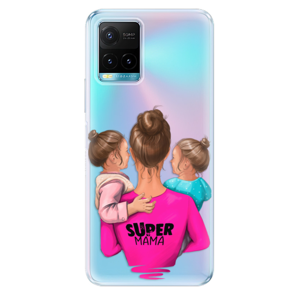 Silikonové odolné pouzdro iSaprio - Super Mama - Two Girls na mobil Vivo Y21 / Y21s / Y33s (Odolný silikonový kryt, obal, pouzdro iSaprio - Super Mama - Two Girls na mobilní telefon Vivo Y21 / Y21s / Y33s)