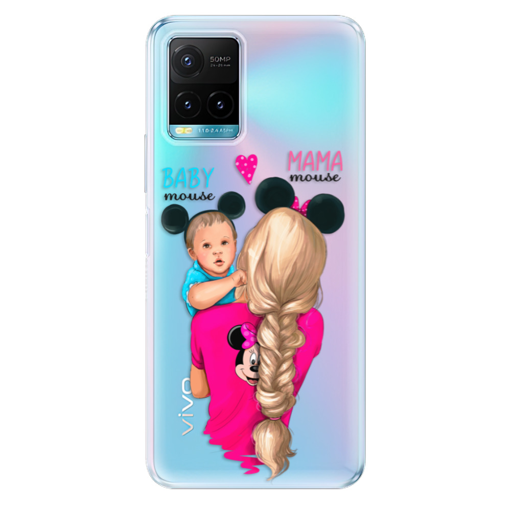 Odolné silikonové pouzdro iSaprio - Mama Mouse Blonde and Boy - Vivo Y21 / Y21s / Y33s