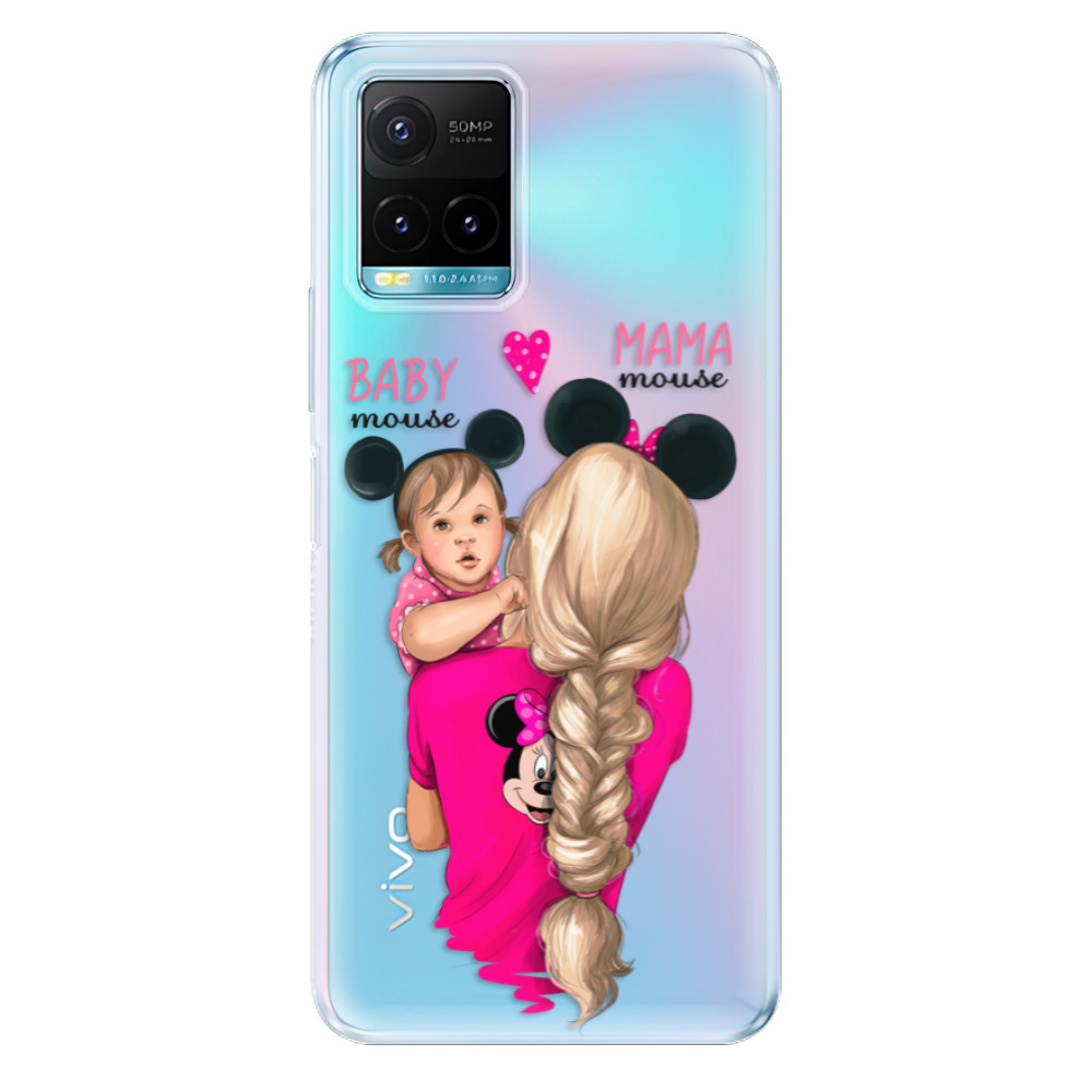 Odolné silikonové pouzdro iSaprio - Mama Mouse Blond and Girl - Vivo Y21 / Y21s / Y33s