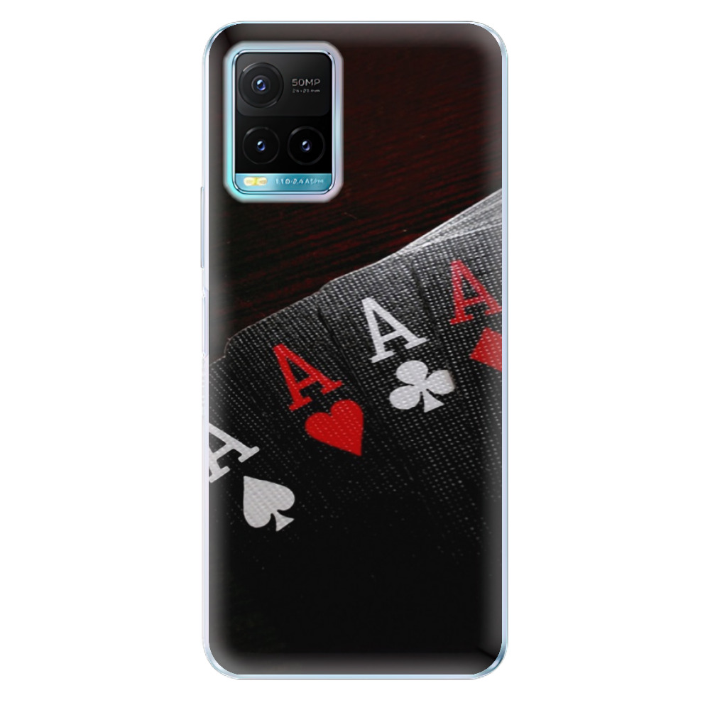 Silikonové odolné pouzdro iSaprio - Poker na mobil Vivo Y21 / Y21s / Y33s (Odolný silikonový kryt, obal, pouzdro iSaprio - Poker na mobilní telefon Vivo Y21 / Y21s / Y33s)