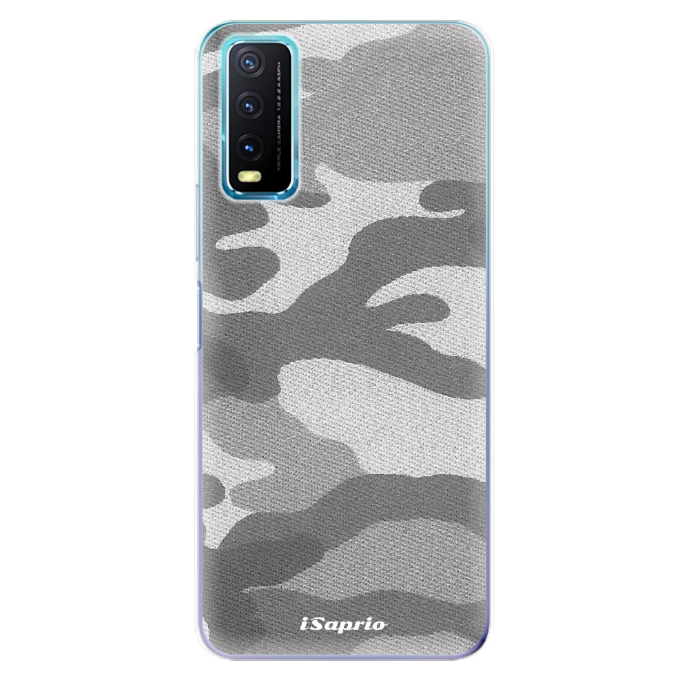 Odolné silikonové pouzdro iSaprio - Gray Camuflage 02 - Vivo Y20s
