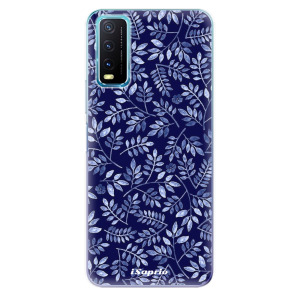 Silikonové odolné pouzdro iSaprio - Blue Leaves 05 na mobil Vivo Y20s