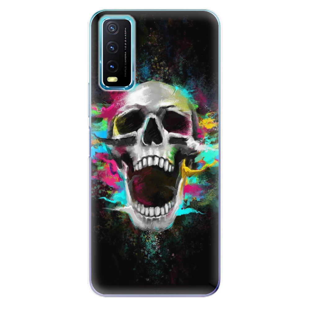 Odolné silikonové pouzdro iSaprio - Skull in Colors - Vivo Y20s