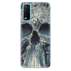 Silikonové odolné pouzdro iSaprio - Abstract Skull na mobil Vivo Y20s