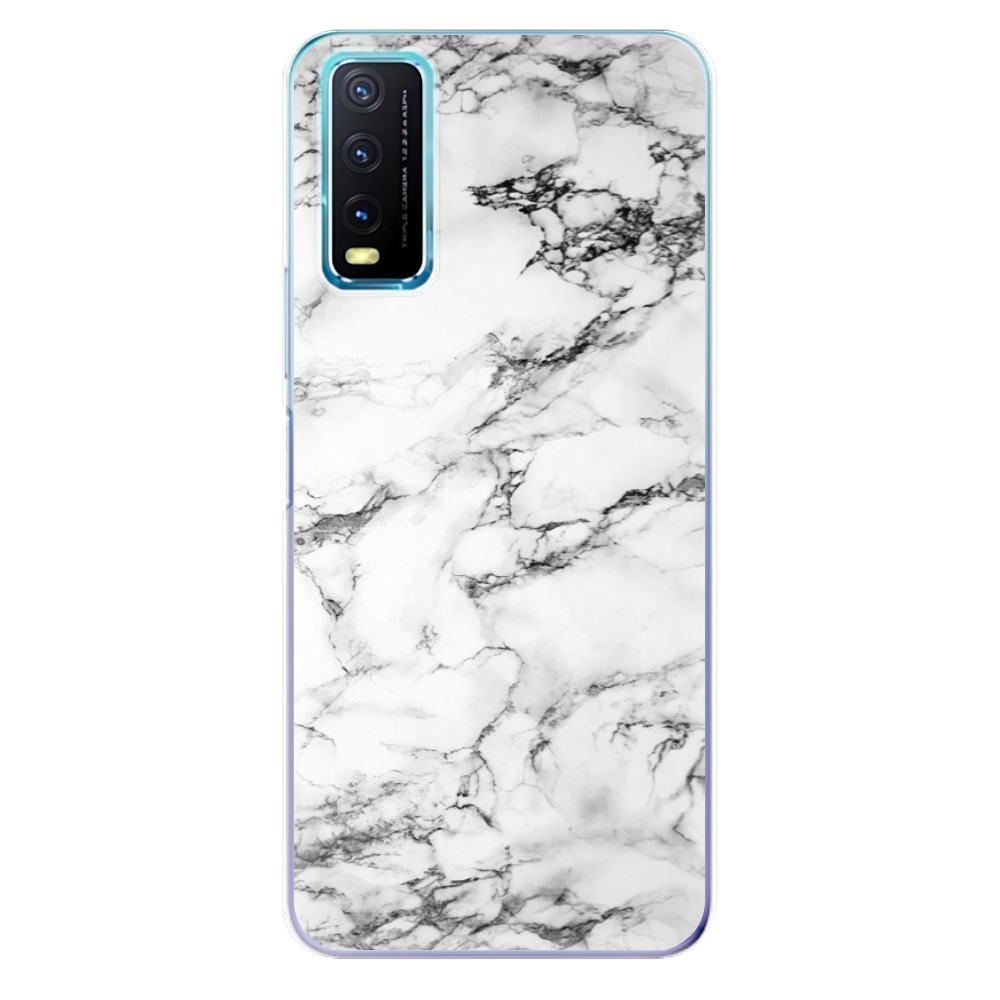 Odolné silikonové pouzdro iSaprio - White Marble 01 - Vivo Y20s