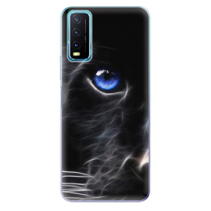 Silikonové odolné pouzdro iSaprio - Black Puma na mobil Vivo Y20s