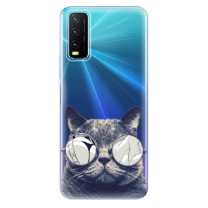 Silikonové odolné pouzdro iSaprio - Crazy Cat 01 na mobil Vivo Y20s