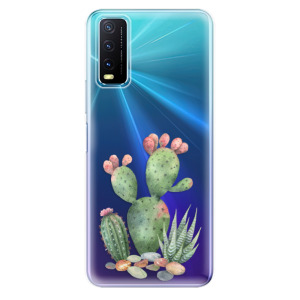 Silikonové odolné pouzdro iSaprio - Cacti 01 na mobil Vivo Y20s