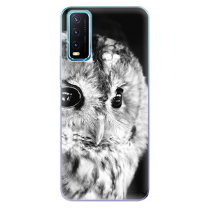 Silikonové odolné pouzdro iSaprio - BW Owl na mobil Vivo Y20s