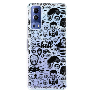 Silikonové odolné pouzdro iSaprio - Comics 01 - black na mobil Vivo Y52 5G