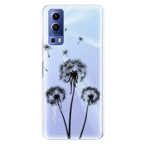 Silikonové odolné pouzdro iSaprio - Three Dandelions - black na mobil Vivo Y52 5G