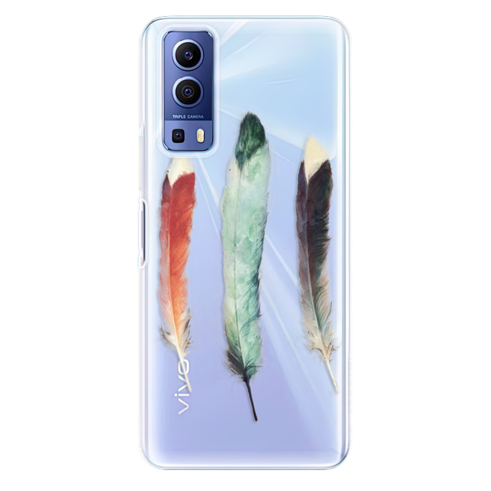 Odolné silikonové pouzdro iSaprio - Three Feathers - Vivo Y52 5G