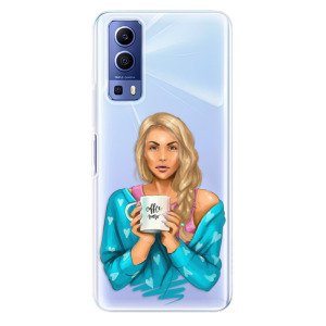 Silikonové odolné pouzdro iSaprio - Coffe Now - Blond na mobil Vivo Y52 5G