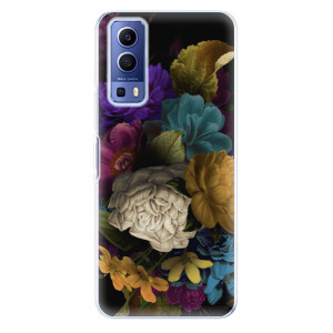 Silikonové odolné pouzdro iSaprio - Dark Flowers na mobil Vivo Y52 5G