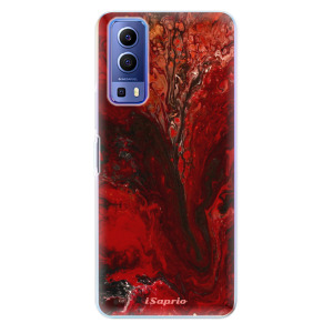 Silikonové odolné pouzdro iSaprio - RedMarble 17 na mobil Vivo Y72 5G - výprodej