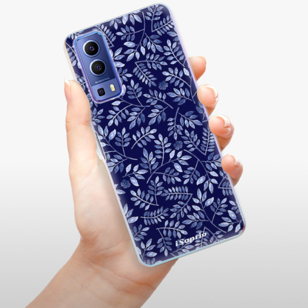 Silikonové pouzdro iSaprio - Vivo Y72 5G - Blue Leaves 05