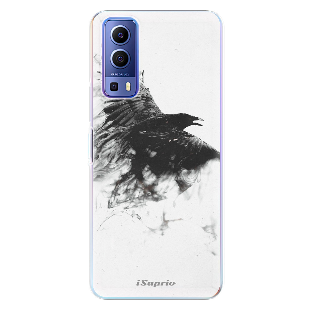 Silikonové odolné pouzdro iSaprio - Dark Bird 01 na mobil Vivo Y72 5G (Odolný silikonový kryt, obal, pouzdro iSaprio - Dark Bird 01 na mobilní telefon Vivo Y72 5G)
