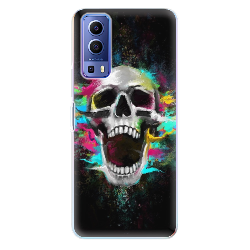 Silikonové odolné pouzdro iSaprio - Skull in Colors na mobil Vivo Y72 5G (Odolný silikonový kryt, obal, pouzdro iSaprio - Skull in Colors na mobilní telefon Vivo Y72 5G)