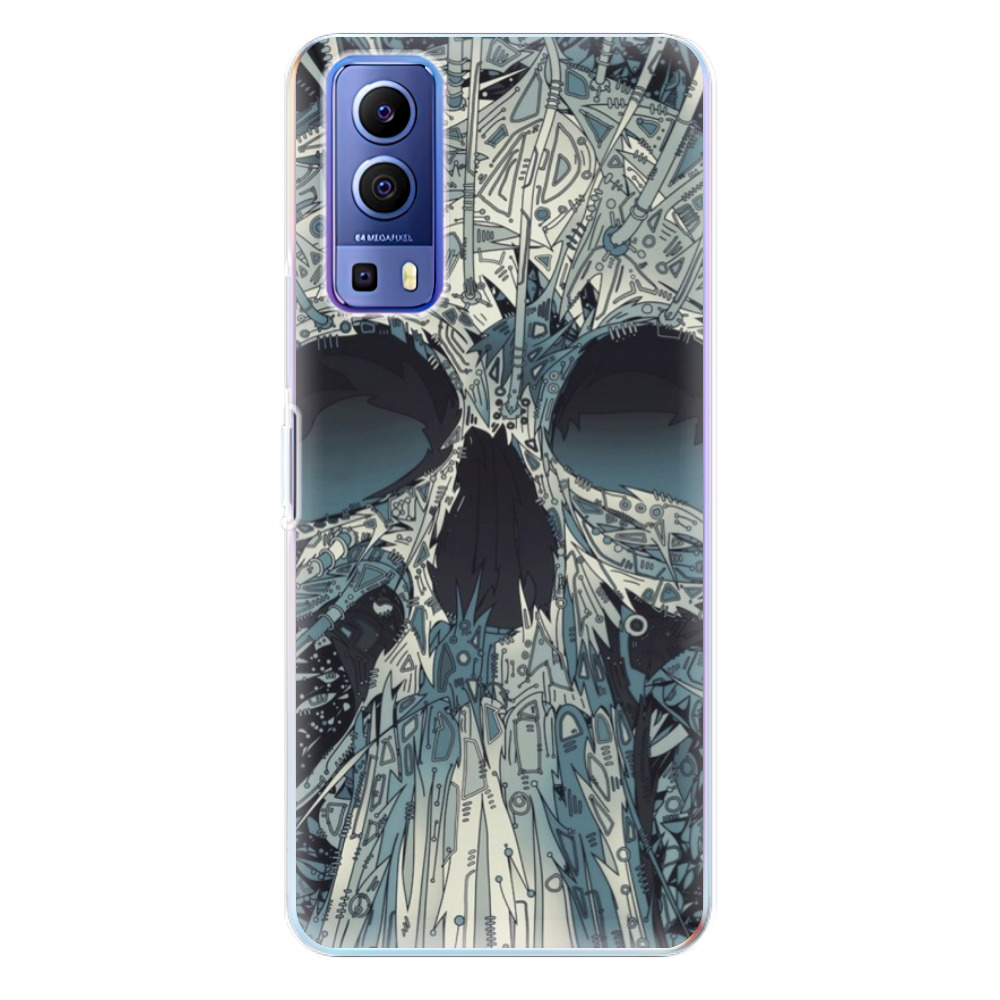 Silikonové odolné pouzdro iSaprio - Abstract Skull na mobil Vivo Y72 5G (Odolný silikonový kryt, obal, pouzdro iSaprio - Abstract Skull na mobilní telefon Vivo Y72 5G)