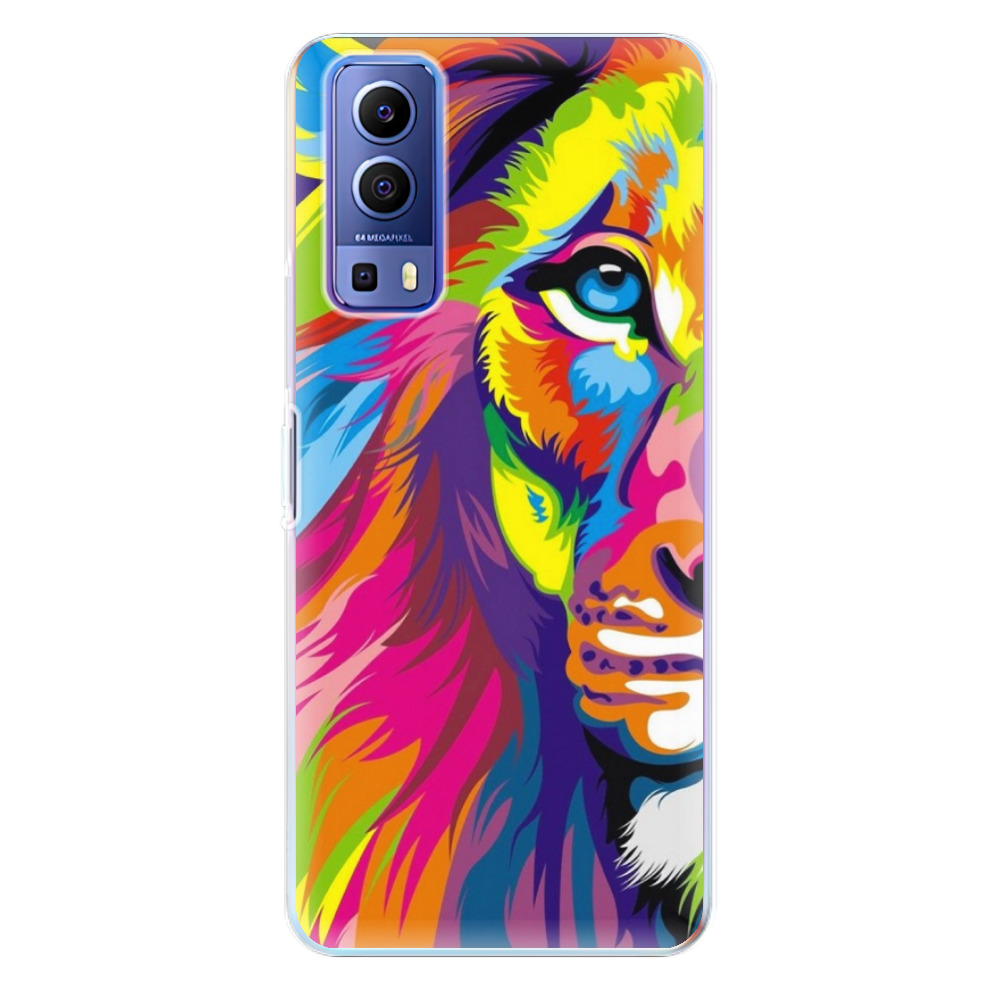 Silikonové odolné pouzdro iSaprio - Rainbow Lion na mobil Vivo Y72 5G (Odolný silikonový kryt, obal, pouzdro iSaprio - Rainbow Lion na mobilní telefon Vivo Y72 5G)
