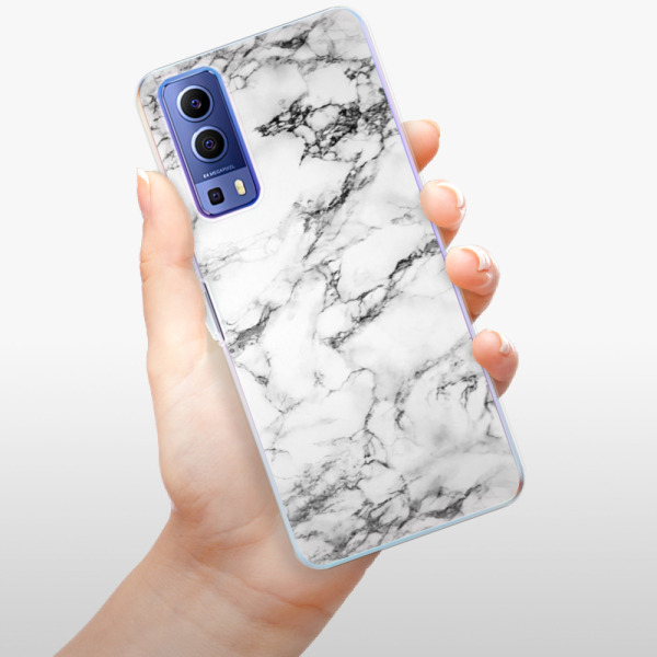 Silikonové pouzdro iSaprio - Vivo Y72 5G - White Marble 01