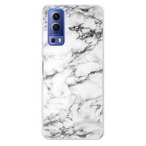 Silikonové pouzdro iSaprio - Vivo Y72 5G - White Marble 01