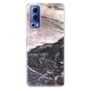 Silikonové odolné pouzdro iSaprio - BW Marble na mobil Vivo Y72 5G