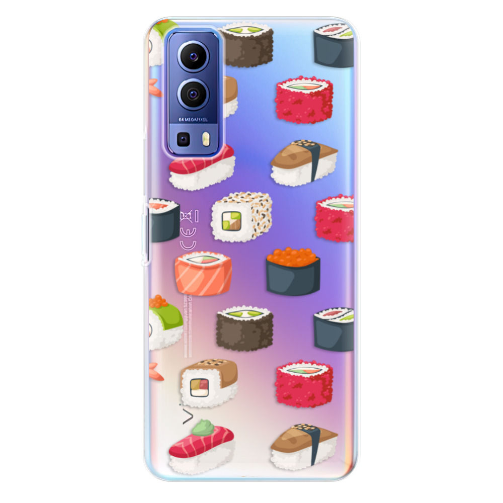 Silikonové odolné pouzdro iSaprio - Sushi Pattern na mobil Vivo Y72 5G (Odolný silikonový kryt, obal, pouzdro iSaprio - Sushi Pattern na mobilní telefon Vivo Y72 5G)