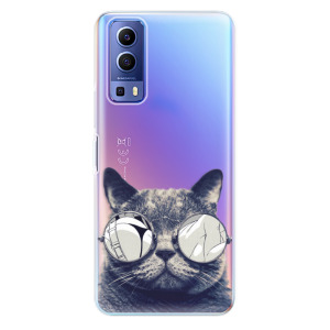 Silikonové odolné pouzdro iSaprio - Crazy Cat 01 na mobil Vivo Y72 5G