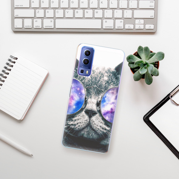 Silikonové pouzdro iSaprio - Vivo Y72 5G - Galaxy Cat
