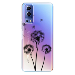 Silikonové odolné pouzdro iSaprio - Three Dandelions - black na mobil Vivo Y72 5G