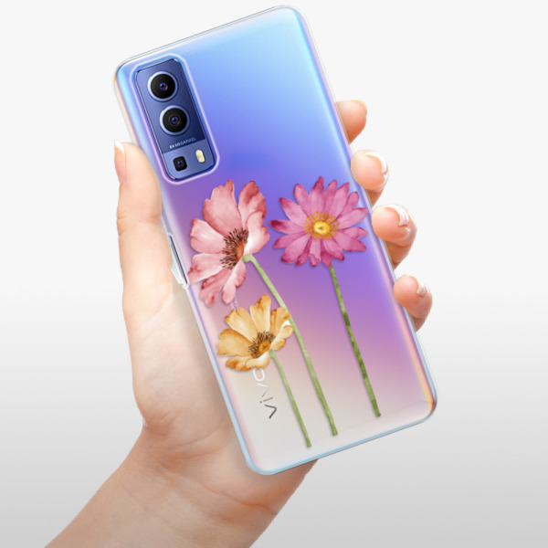 Silikonové pouzdro iSaprio - Vivo Y72 5G - Three Flowers